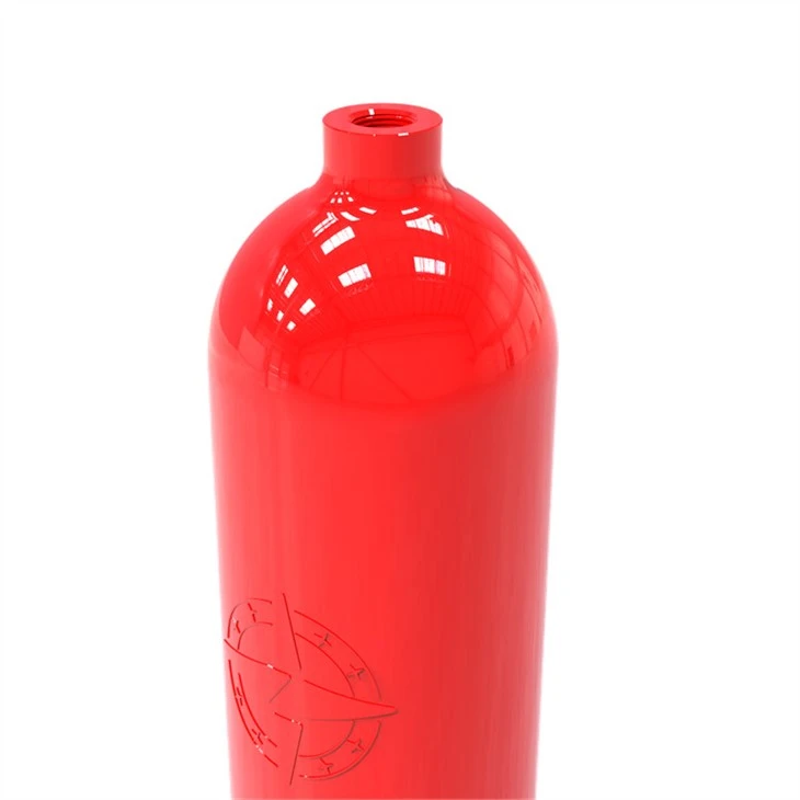 Empty Aluminum Fire Extinguisher Cylinder_